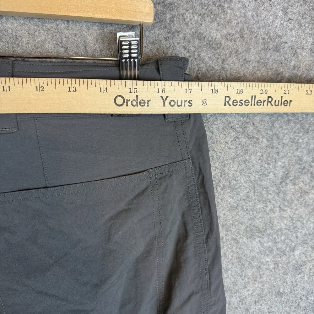 REI Co op Shorts Mens 36 Gray Nylon Stretch Belted Outdoor Hiking Fishing
